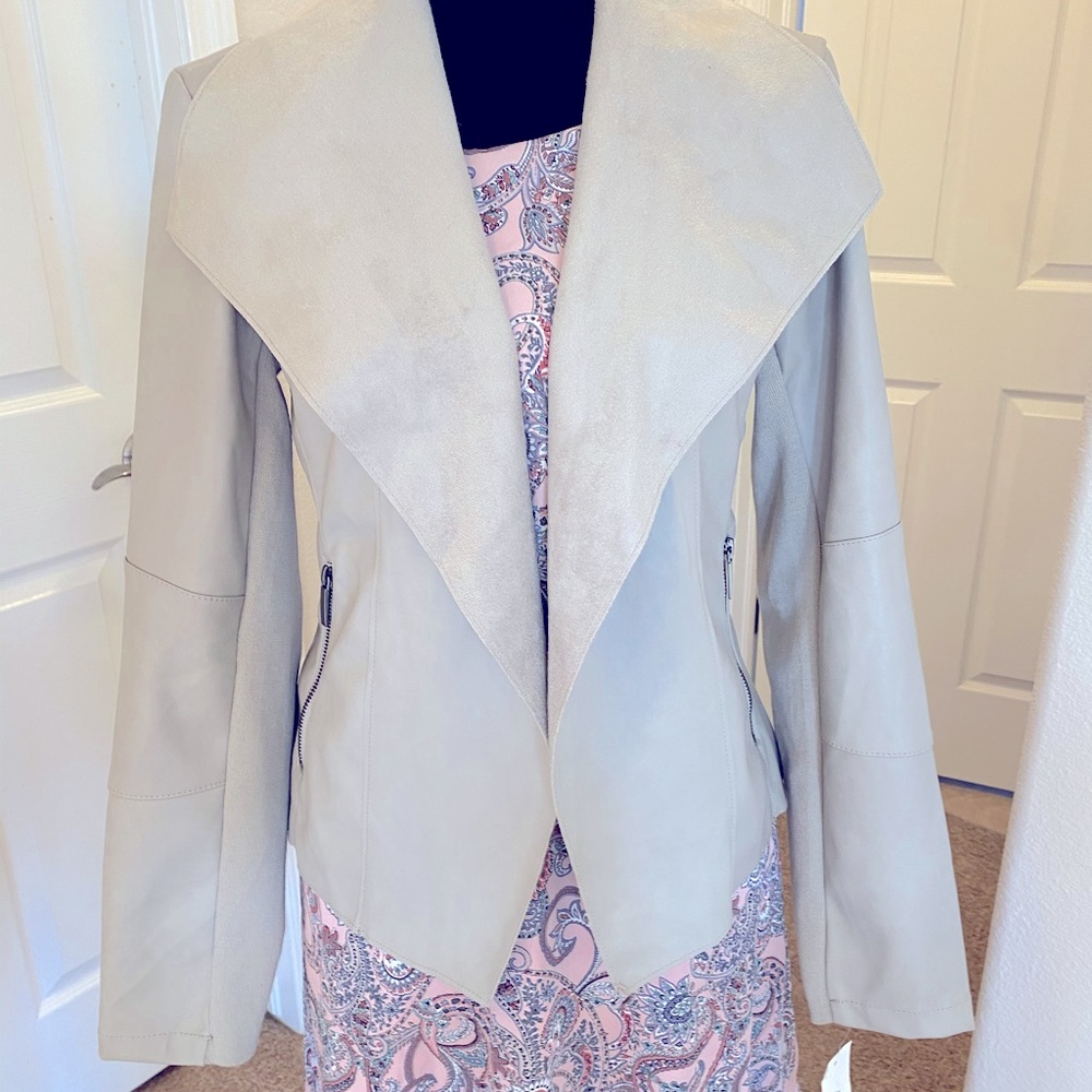 SOLD Brand New Bar 111 Faux Suede Jacket